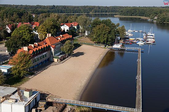 Ilawa, Hotel Kormoran nad jeziorem Jeziorak. EU, PL, Warm-Maz. Lotnicze.